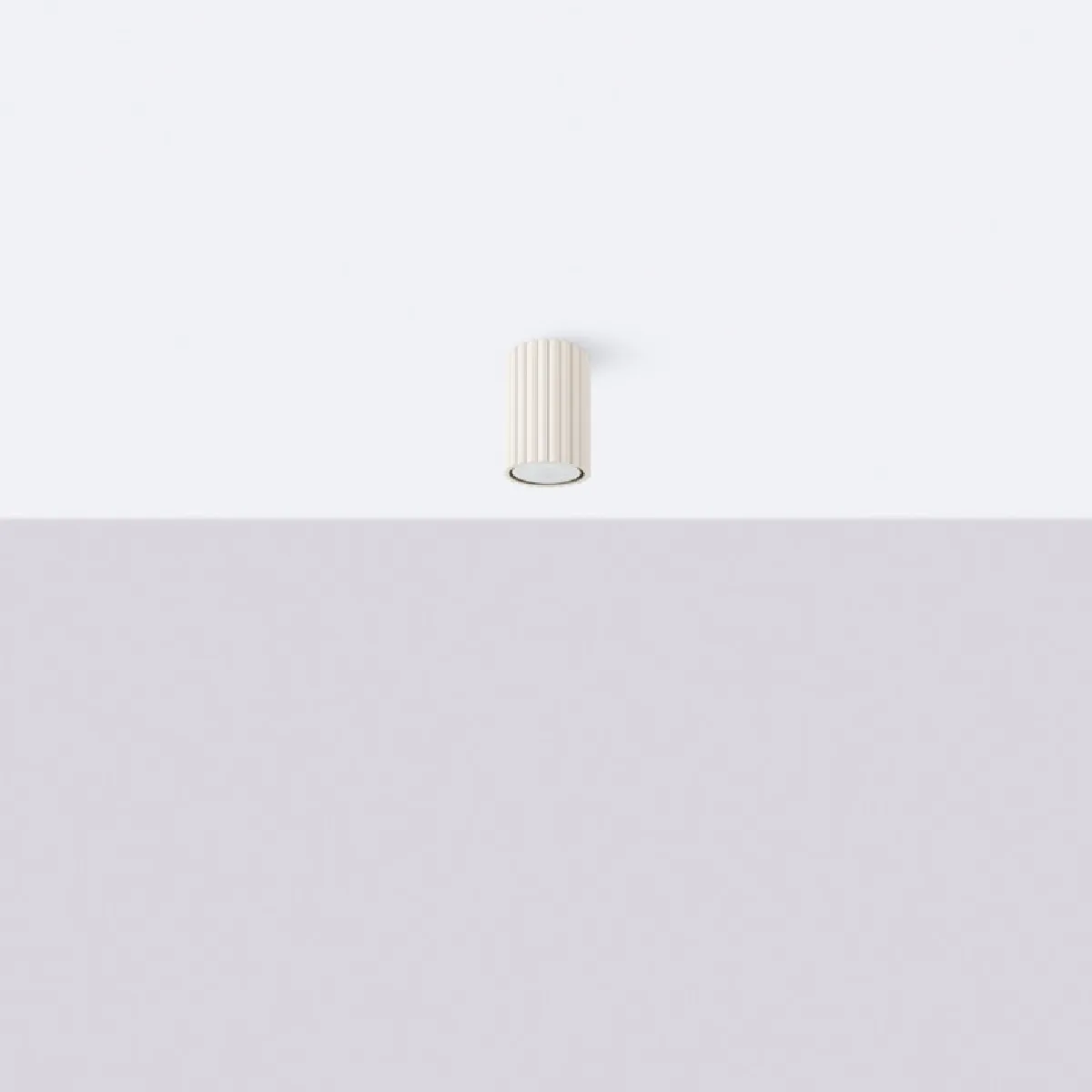 Plafonnier Elaen 10 beige 10 x 6.5 x 6.5( h x l x P en cm )