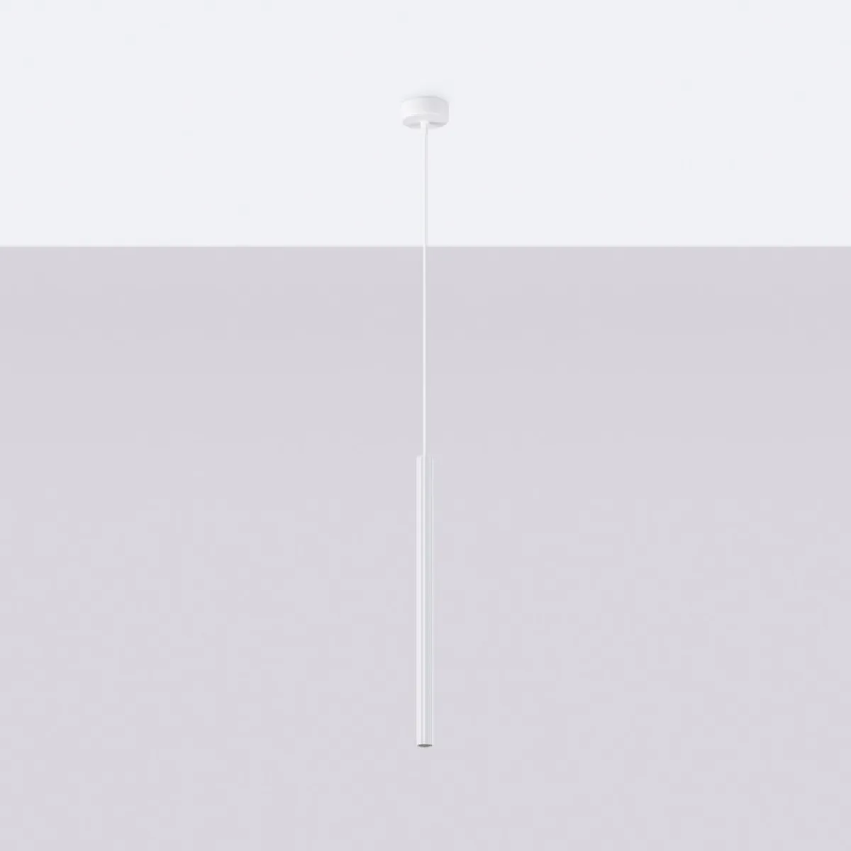 Lampe suspendue Aureyra 1 blanc 120 x 8 x 8( h x l x P en cm )