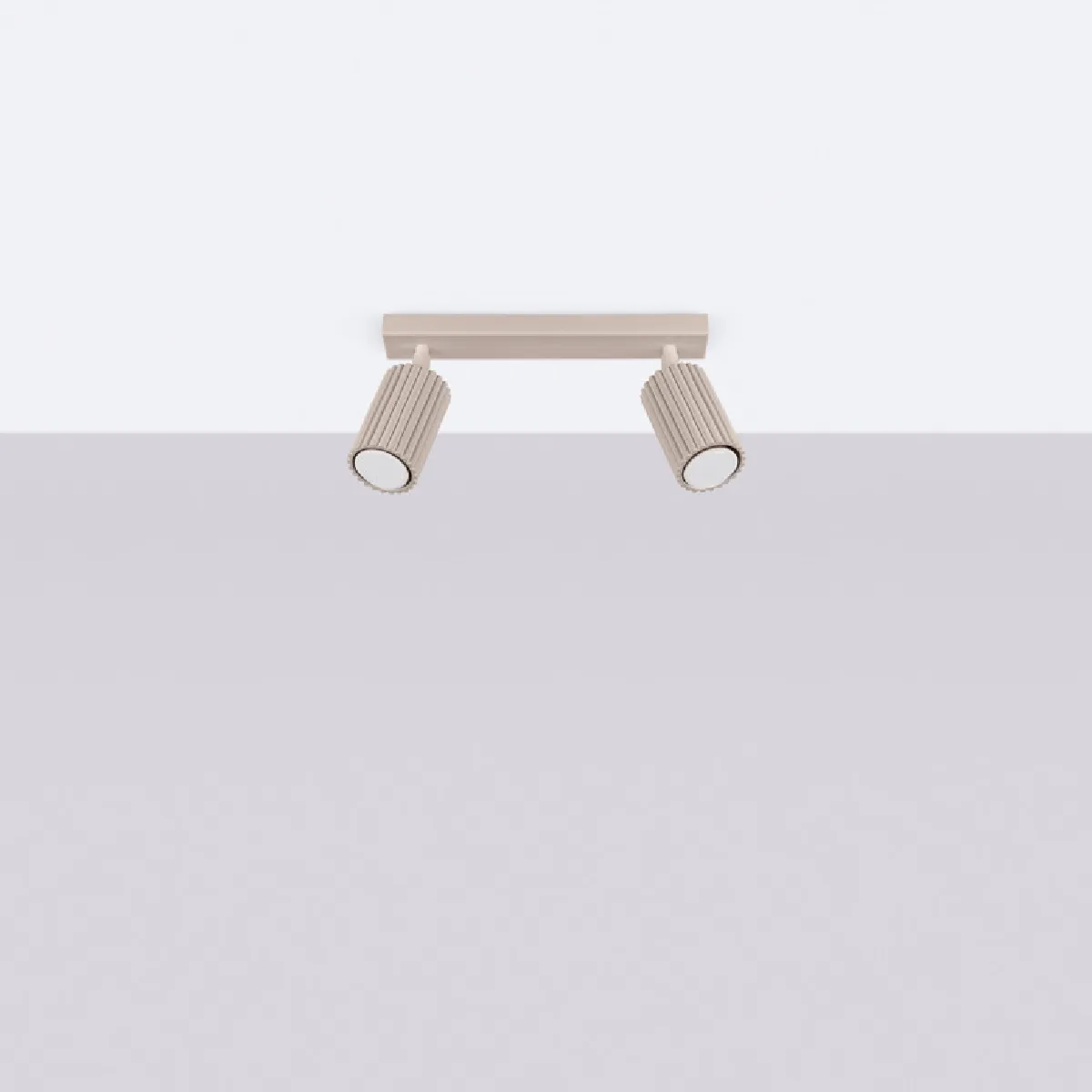 Plafonnier Elaen 2 taupe 16.5 x 30 x 6.5( h x l x P en cm )