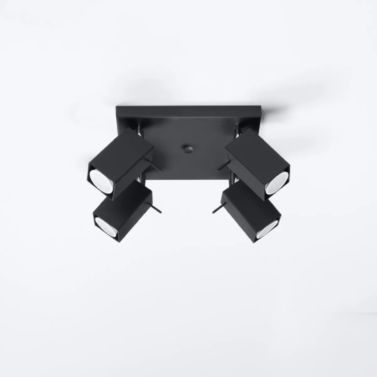 Plafonnier Norayra 4 noir 16 x 25 x 25( h x l x P en cm )