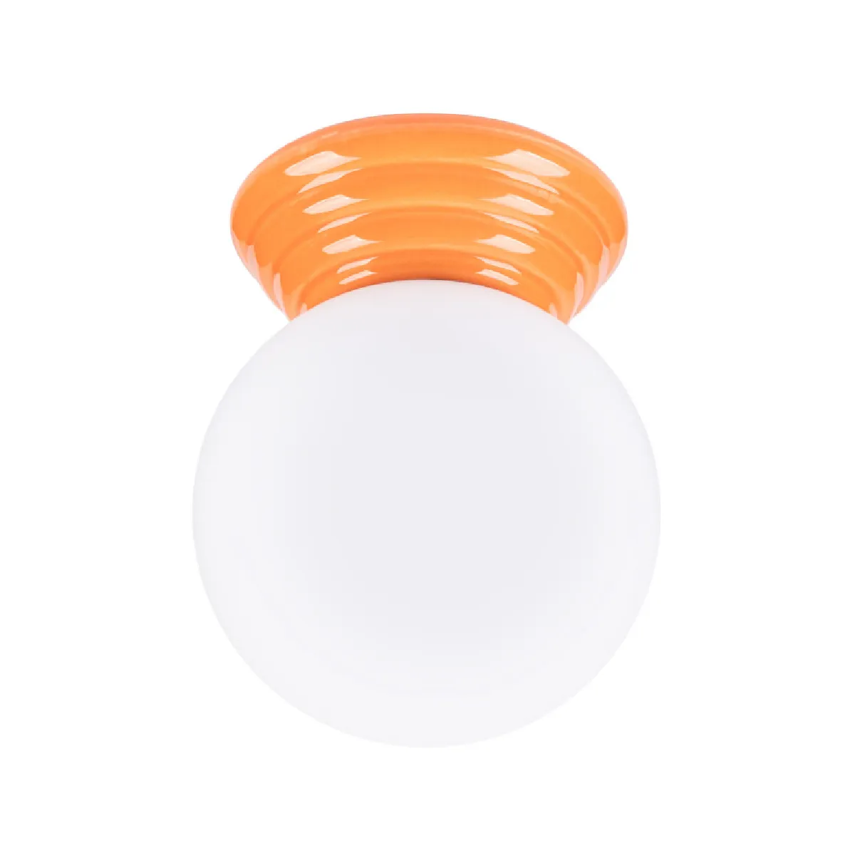 Plafonnier ZORI orange IP44 12 x 12 x 16( h x l x P en cm )