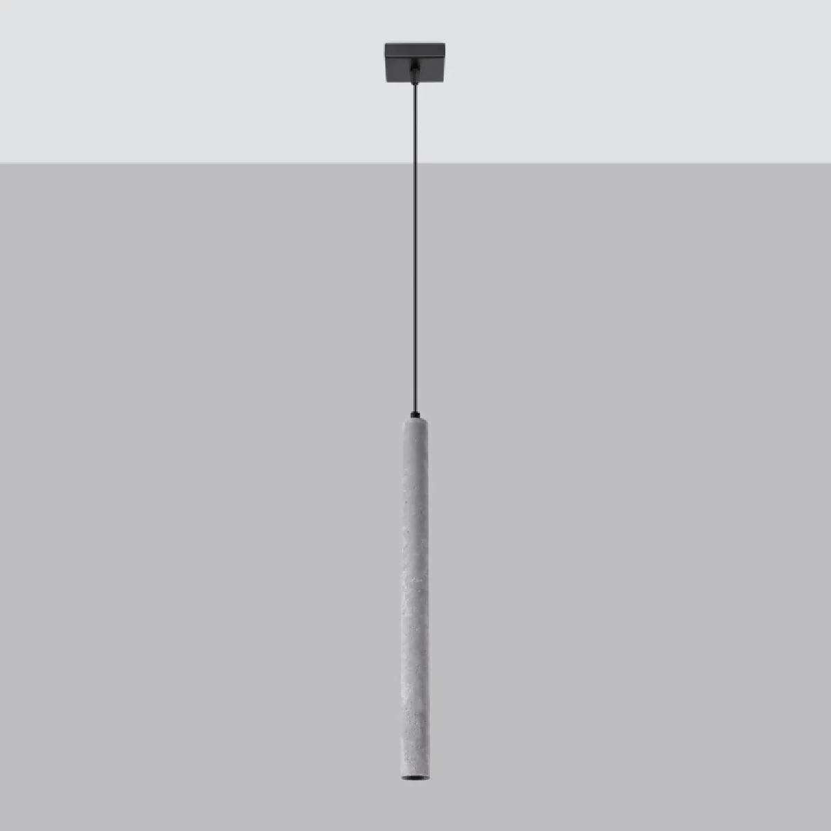 Lampe suspendue Noraaeen 1 béton 120 x 8 x 8( h x l x P en cm )