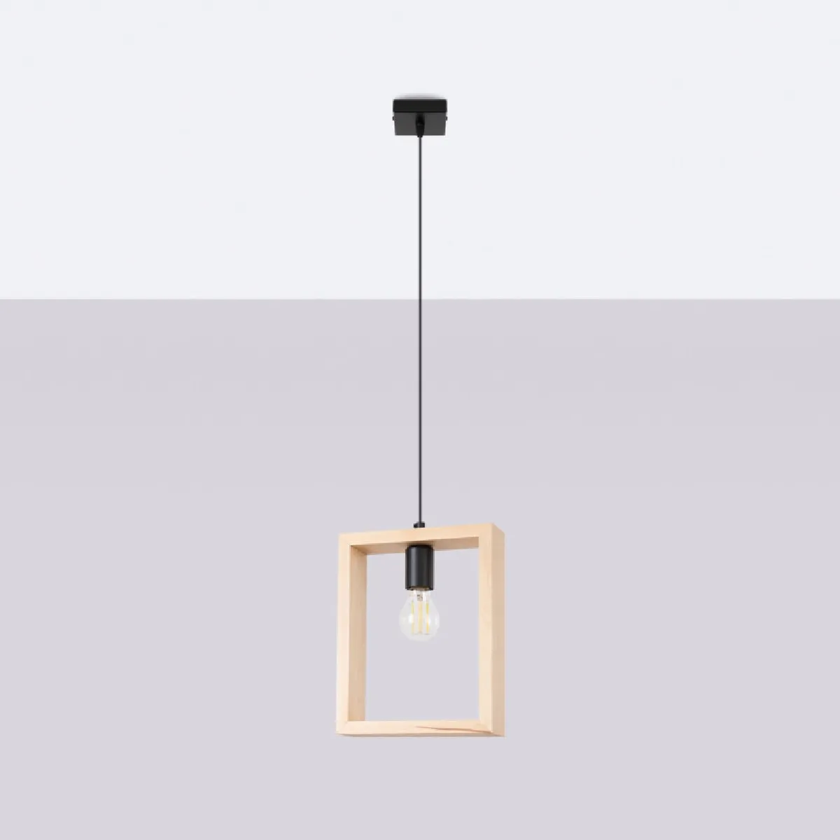 Lampe suspendue Elyaaor bois naturel 133 x 24 x 8( h x l x P en cm )