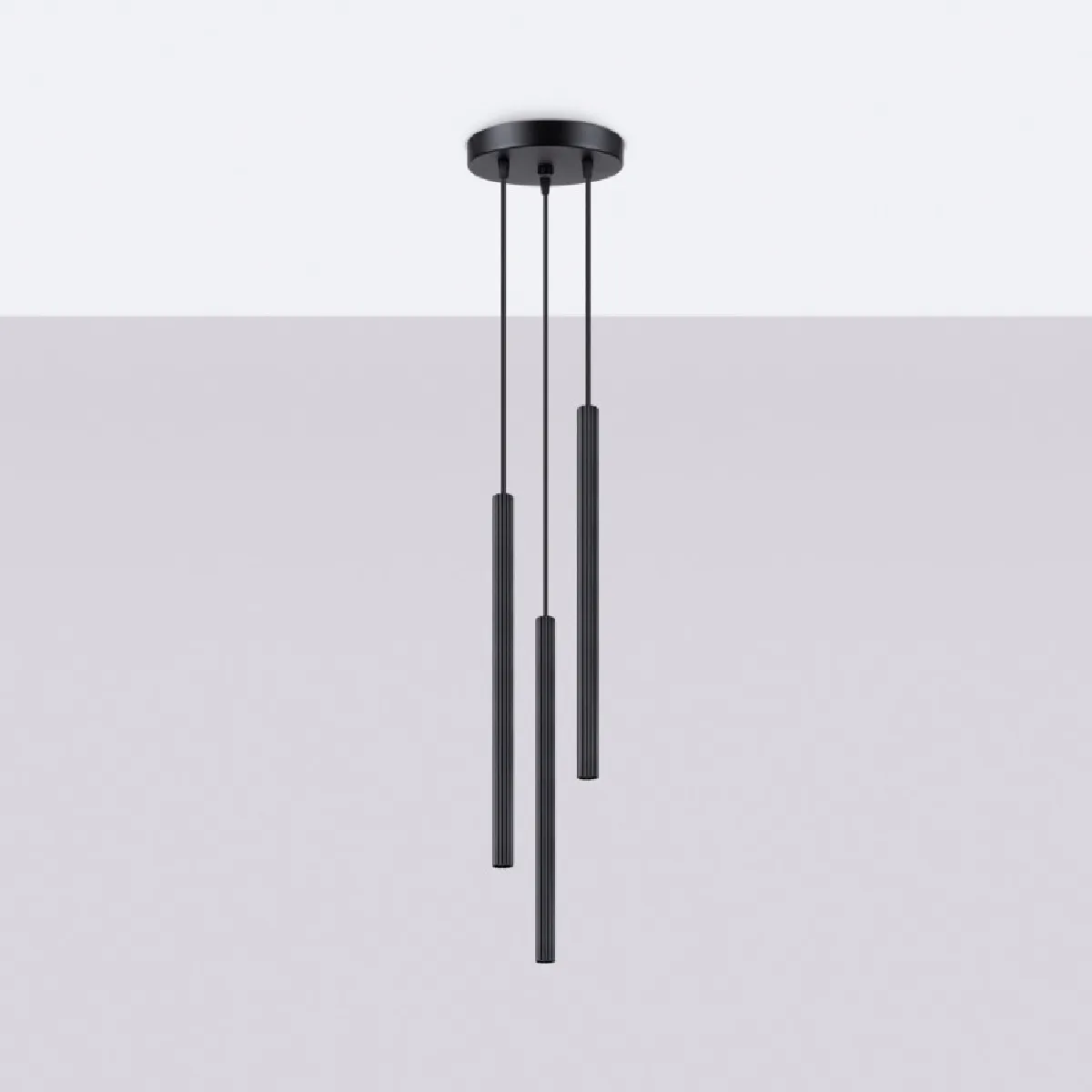 Lampe suspendue Aureyra 3P noir 120 x 20 x 20( h x l x P en cm )