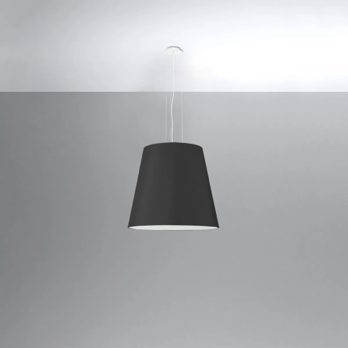 Lustre GENEVE 50 noir 140 x 50 x 50( h x l x P en cm )
