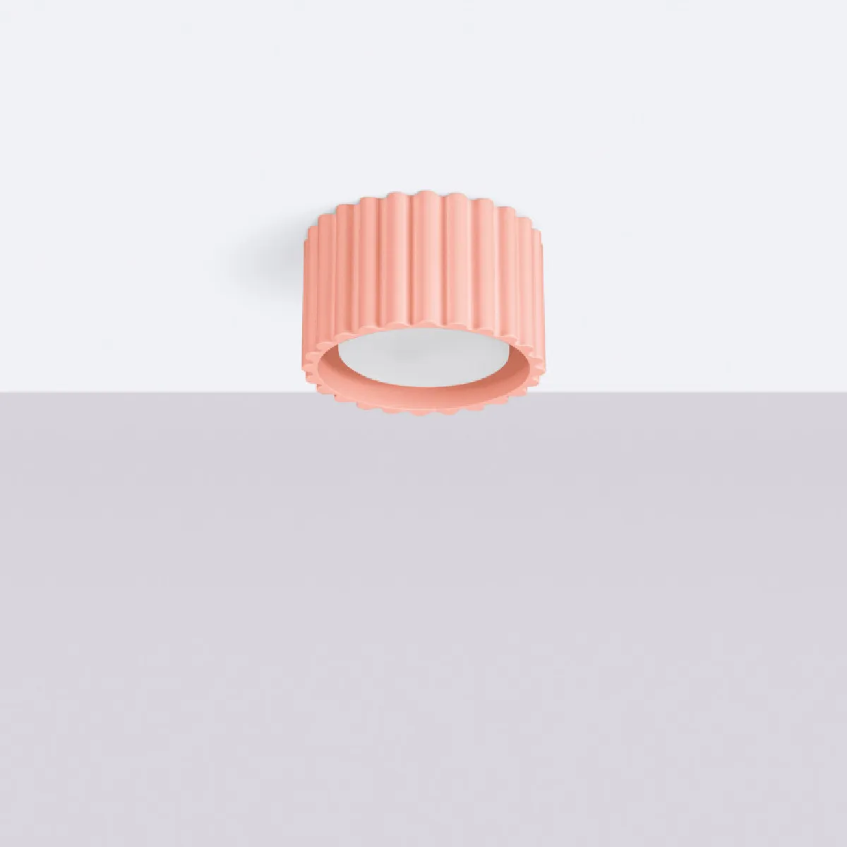 Plafonnier AURA 1 peach Gx53 6 x 10 x 10( h x l x P en cm )