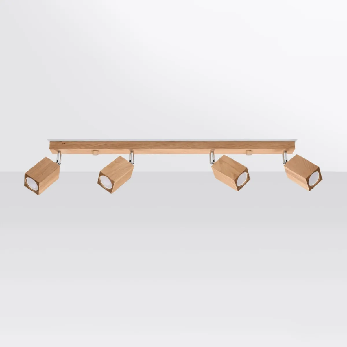 Plafonnier Luxeela 4 chêne 20 x 80 x 5( h x l x P en cm )