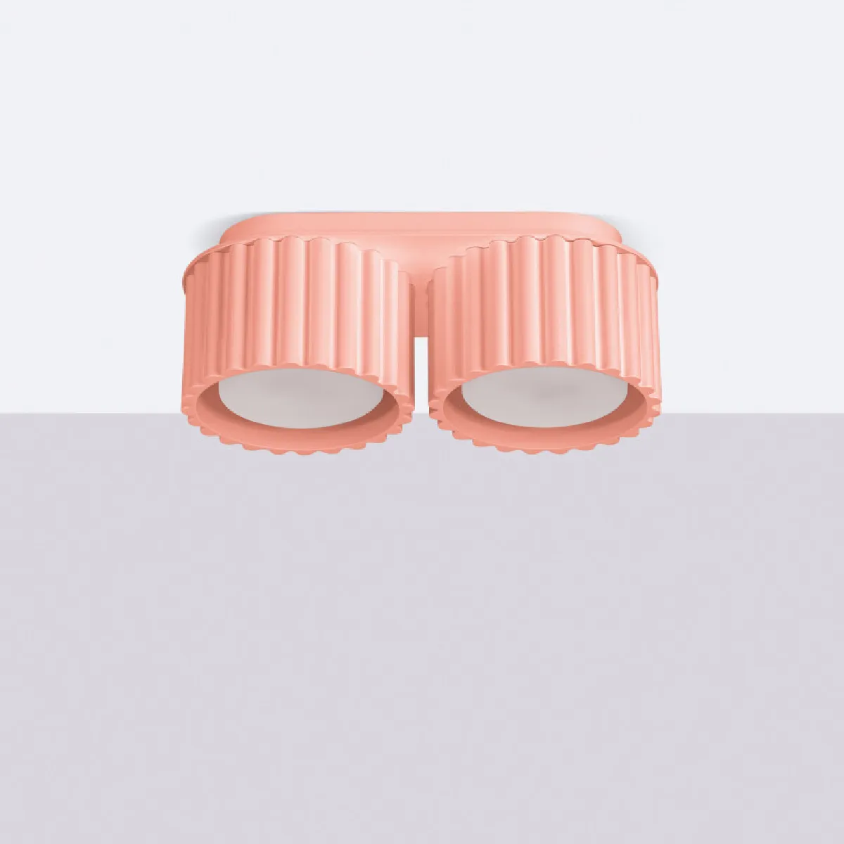 Plafonnier AURA 2 peach Gx53 8 x 21 x 10( h x l x P en cm )