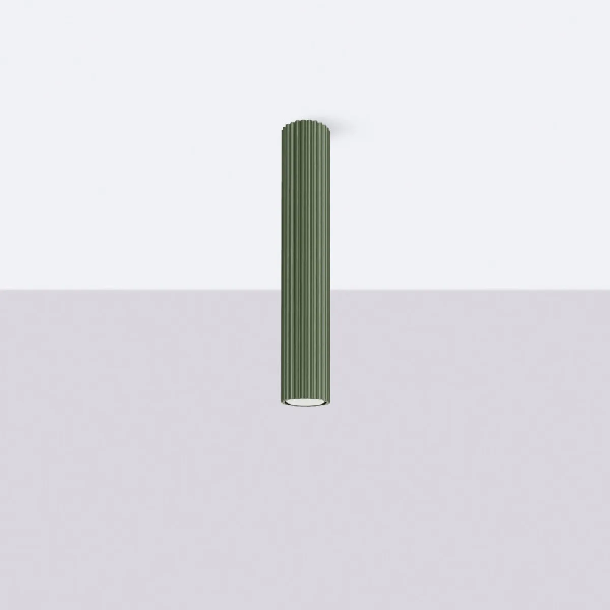 Plafonnier Elaen 40 vert olive 40 x 6.5 x 6.5( h x l x P en cm )