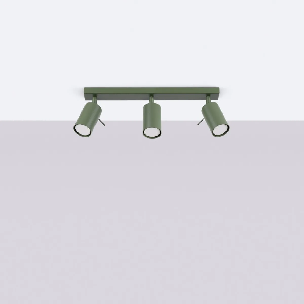 Plafonnier Veraaeen 3L vert olive 17 x 45 x 6( h x l x P en cm )