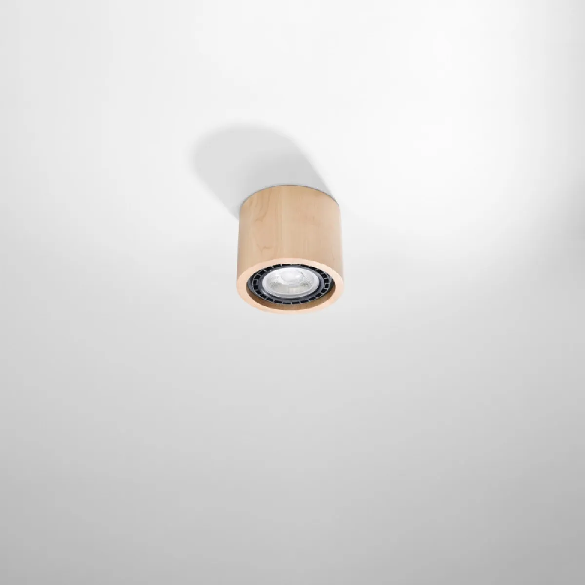 Plafond Eliana 1 bois naturel 10 x 14 x 14( h x l x P en cm )