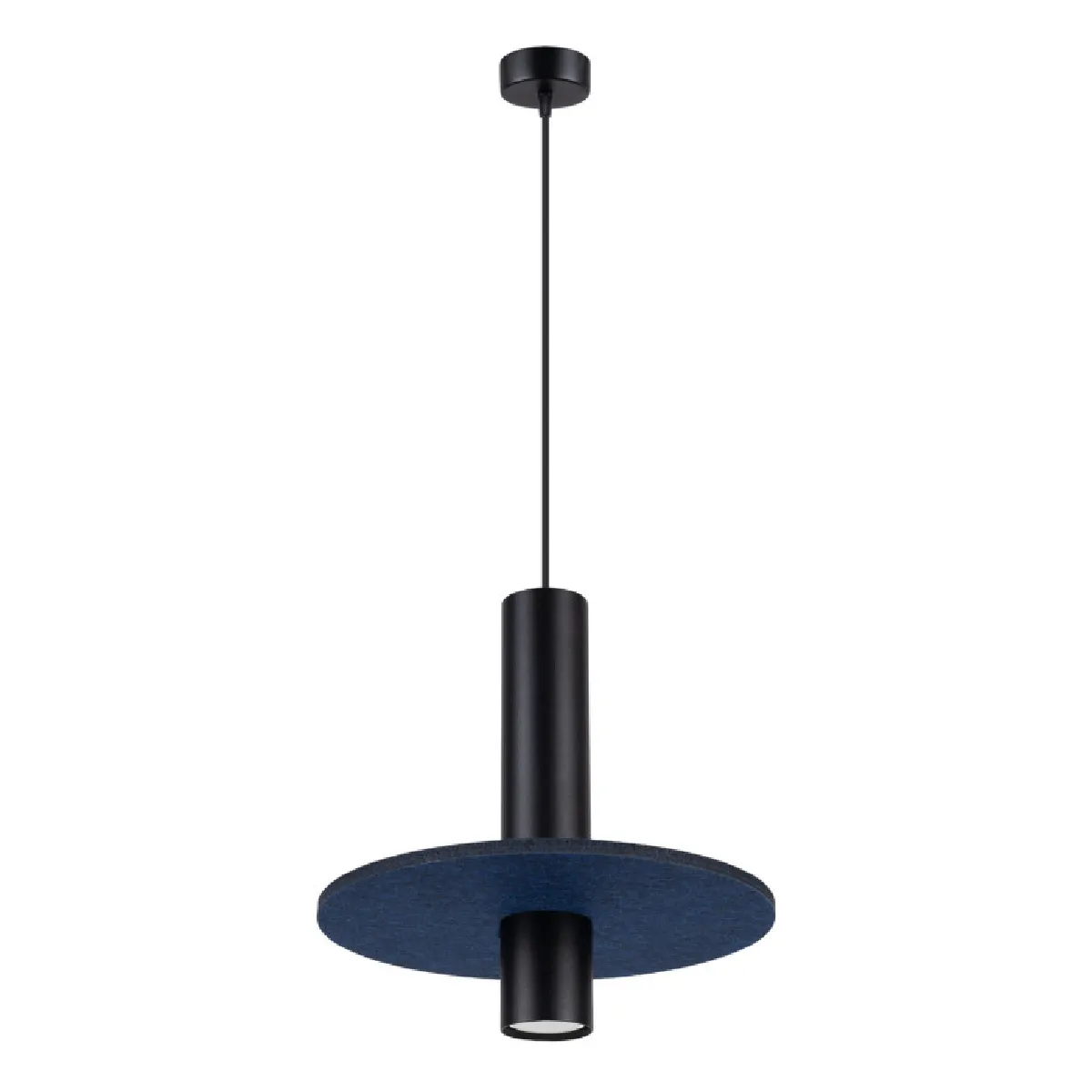Lampe suspendue PELTA 1 noir/marine 126 x 30 x 30( h x l x P en cm )