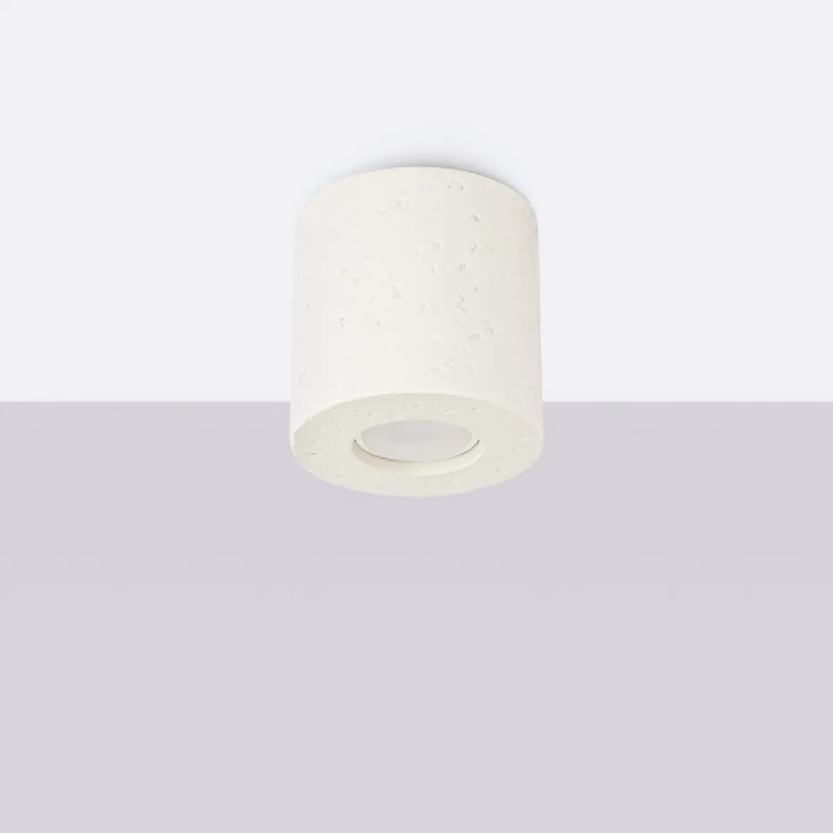 Plafonnier Lineaoon béton beige 10 x 10 x 10( h x l x P en cm )