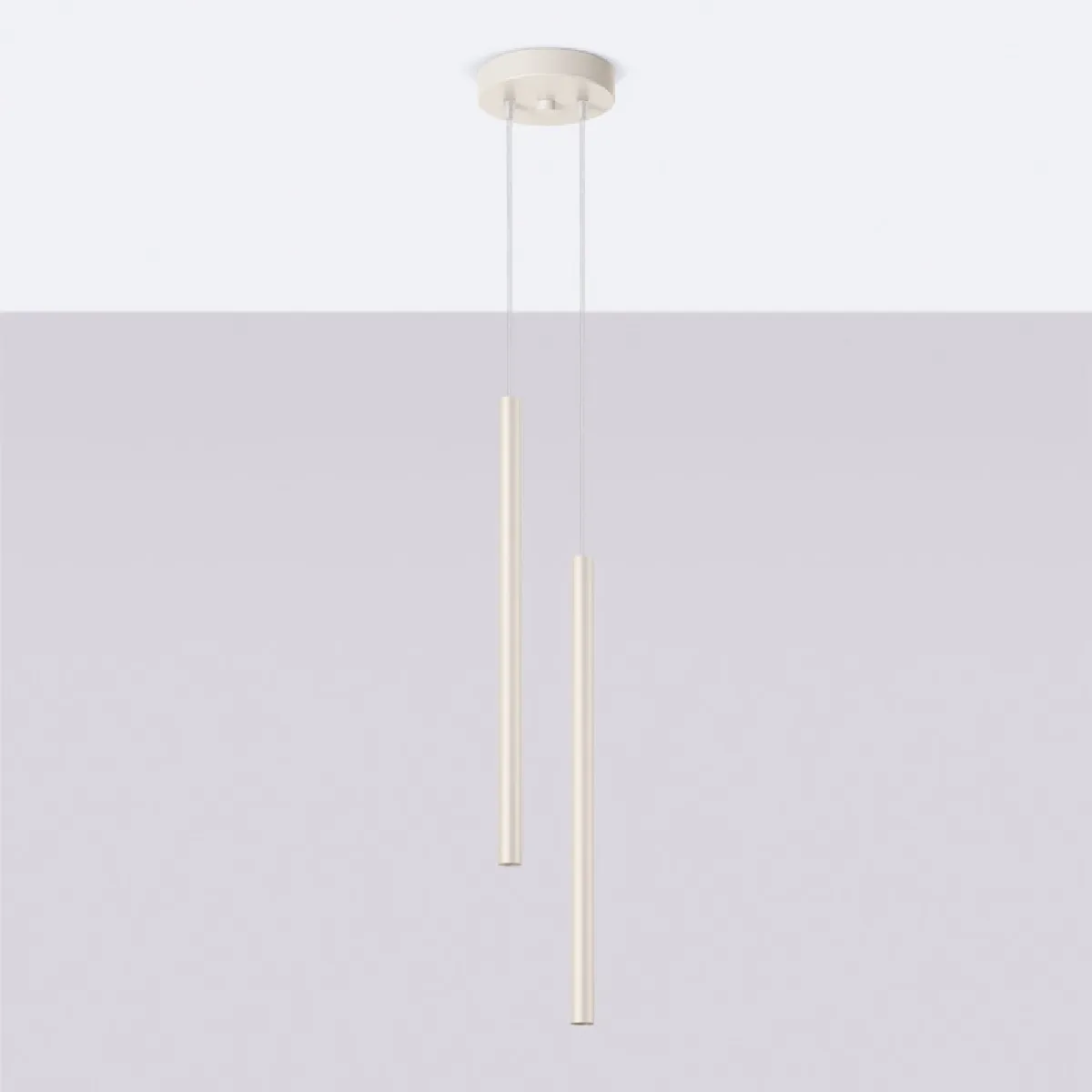 Lampe suspendue Noraaeen 2 beige 104 x 15 x 15( h x l x P en cm )