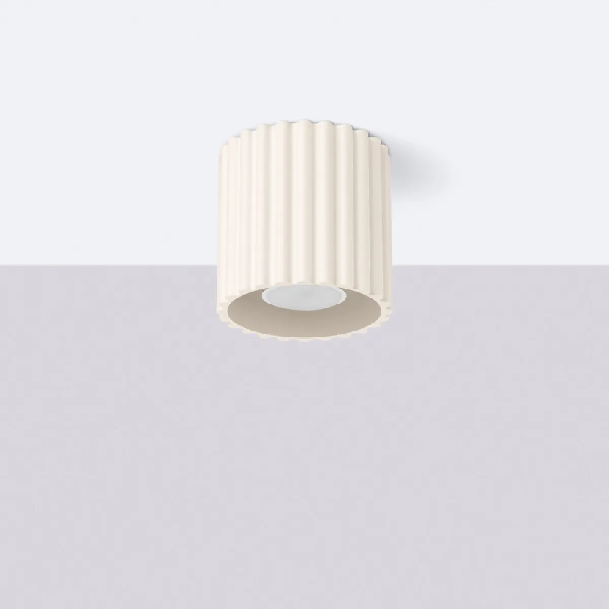 Plafonnier AURA 1 beige GU10 10 x 10 x 10( h x l x P en cm )