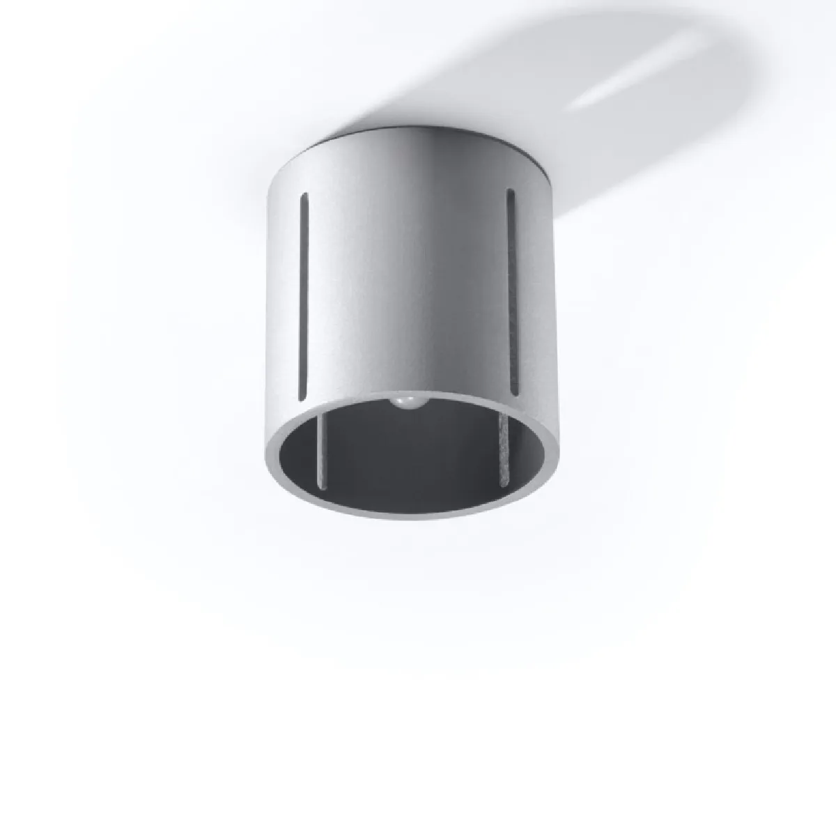 Plafonnier Lumyor gris 10 x 10 x 10( h x l x P en cm )