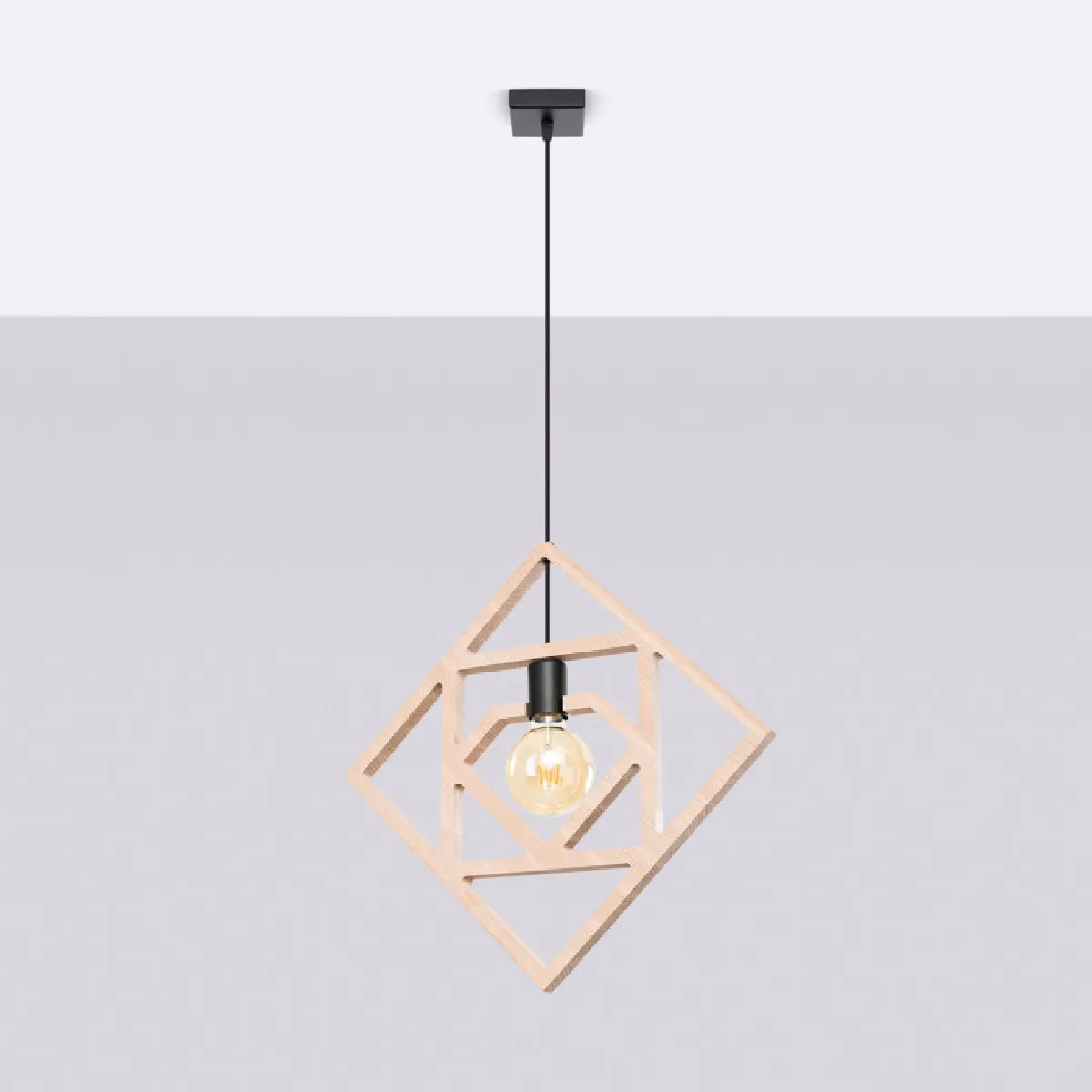 Lampe suspendue CARO 145 x 50 x 8( h x l x P en cm )