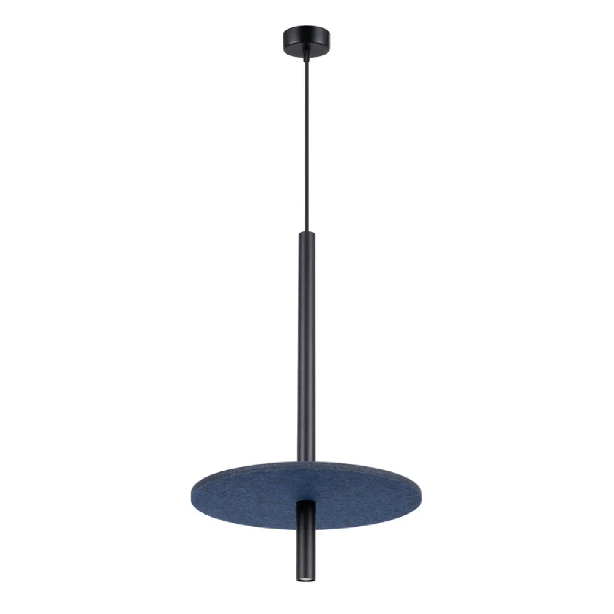 Lampe suspendue FELTRO 1 noir/marine 126 x 30 x 30( h x l x P en cm )
