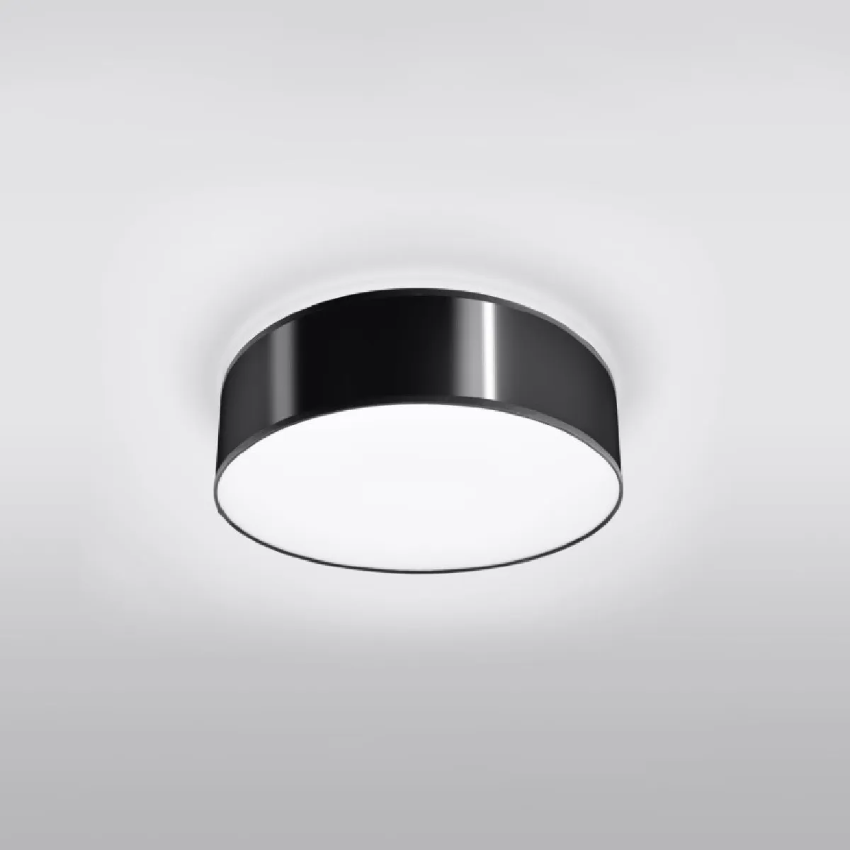 Plafonnier Lumiala 35 noir 11 x 35 x 35( h x l x P en cm )