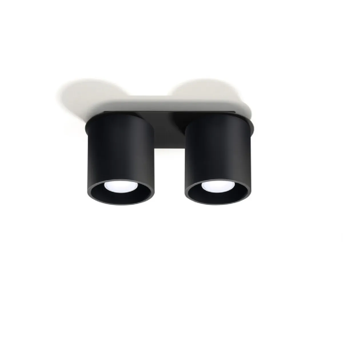 Plafonnier Lineaoon 2 noir 12 x 26 x 10( h x l x P en cm )