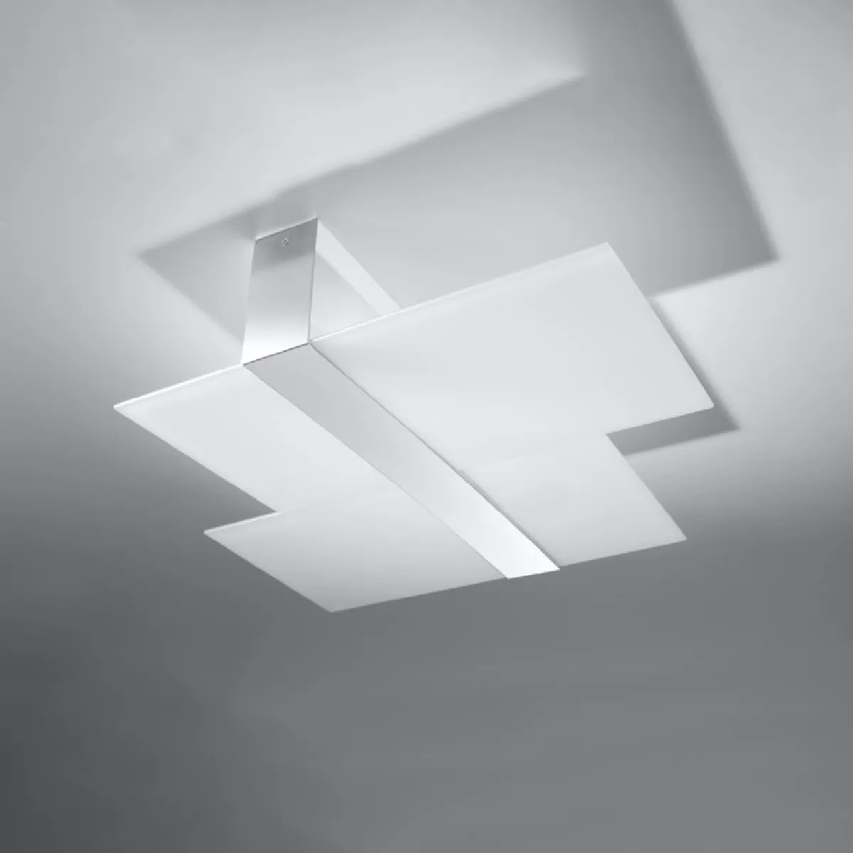 Plafonnier Oryna chrom 11 x 65 x 50( h x l x P en cm )