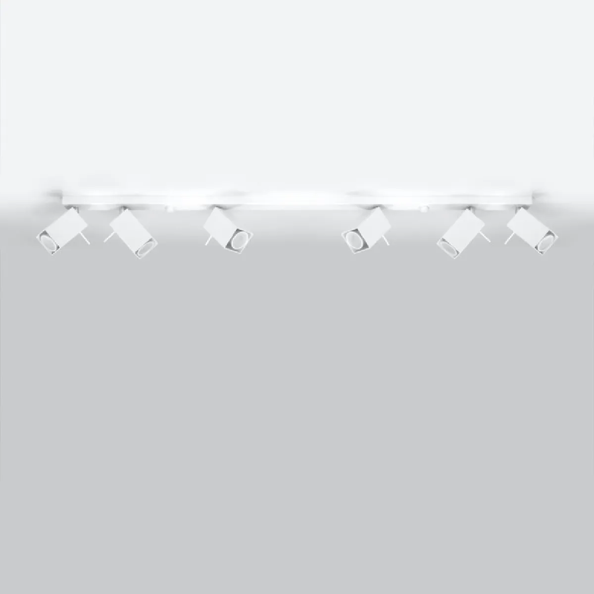 Plafonnier Norayra 6L blanc 16 x 118 x 6( h x l x P en cm )