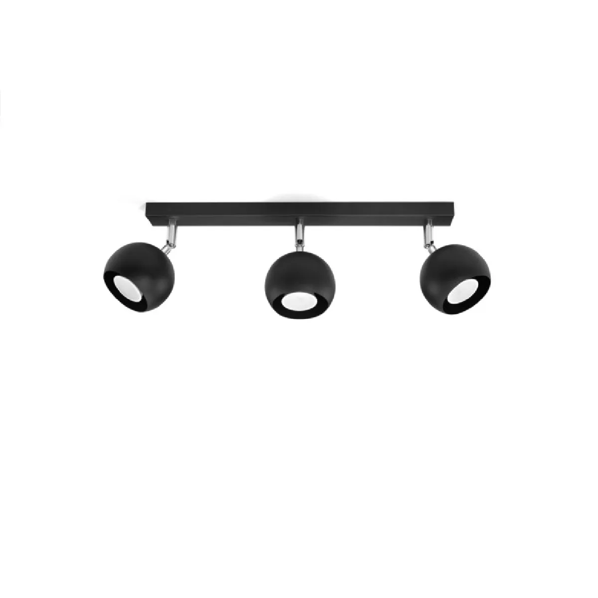 Plafonnier Veraiar 3 noir 16 x 45 x 10( h x l x P en cm )