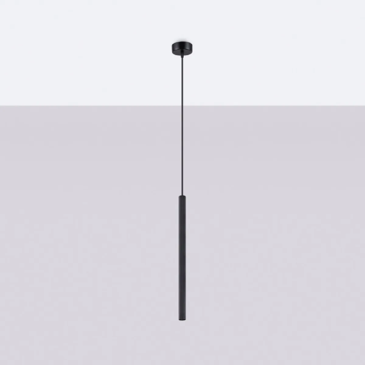 Lampe suspendue Aureyra 1 noir 120 x 8 x 8( h x l x P en cm )