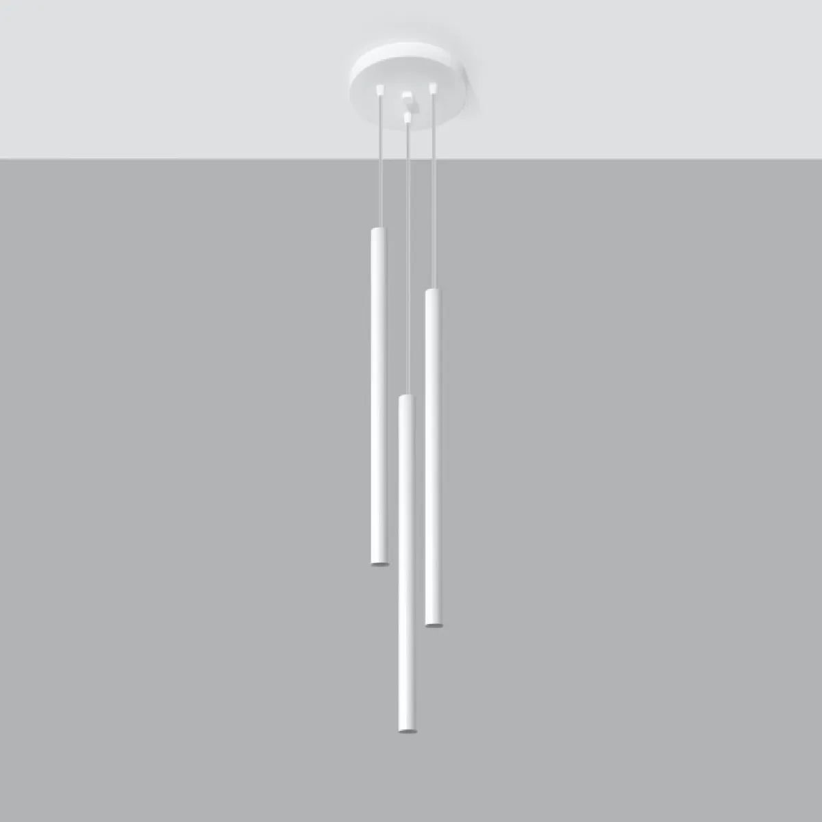 Lampe pendante Noraaeen 3P blanc 90 x 20 x 20( h x l x P en cm )