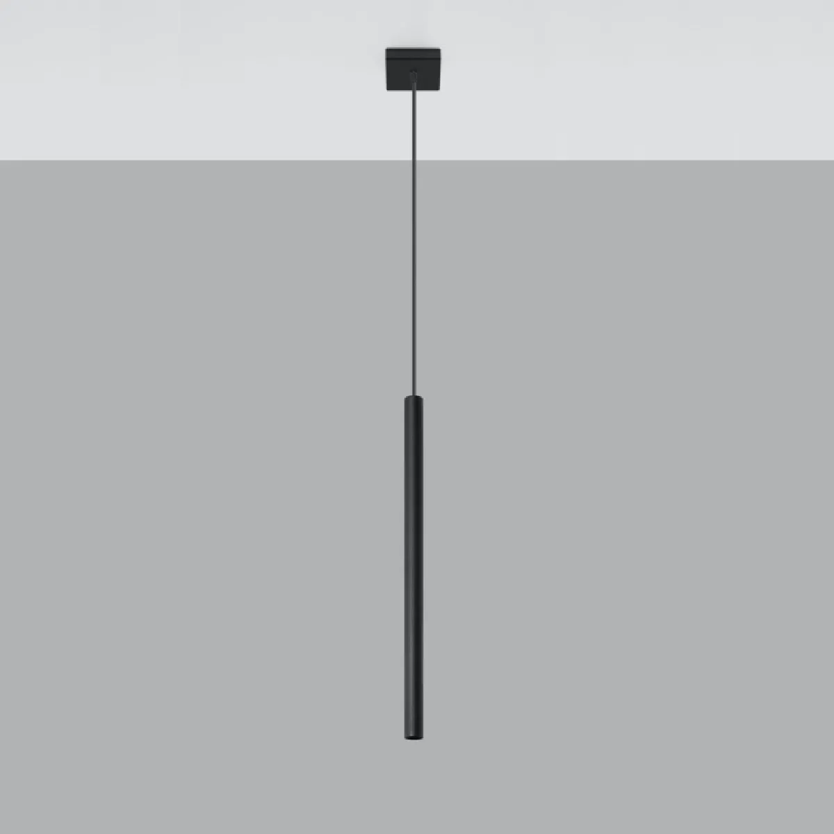 Lampe pendante Noraaeen 1 noir 100 x 8 x 8( h x l x P en cm )