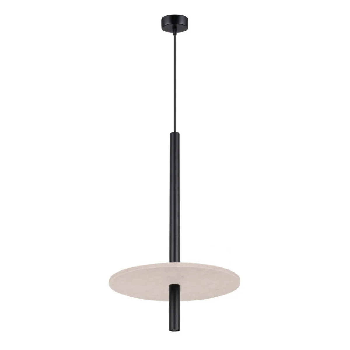 Lampe suspendue FELTRO 1 noir/beige 126 x 30 x 30( h x l x P en cm )