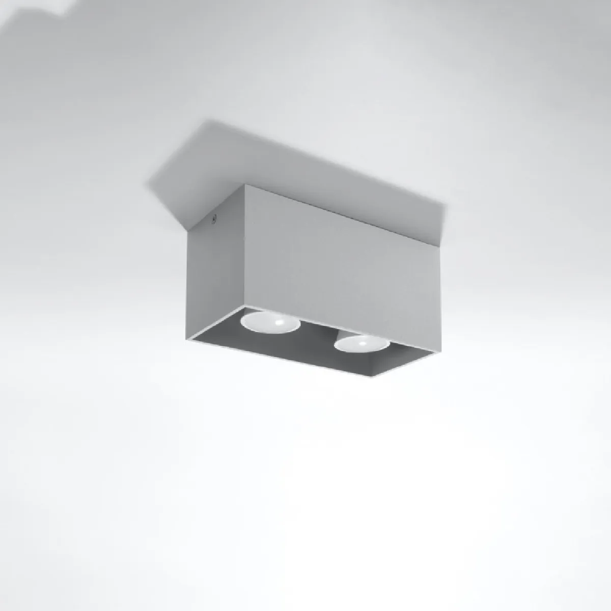 Plafonnier Elyaaeys gris 10 x 20 x 10( h x l x P en cm )