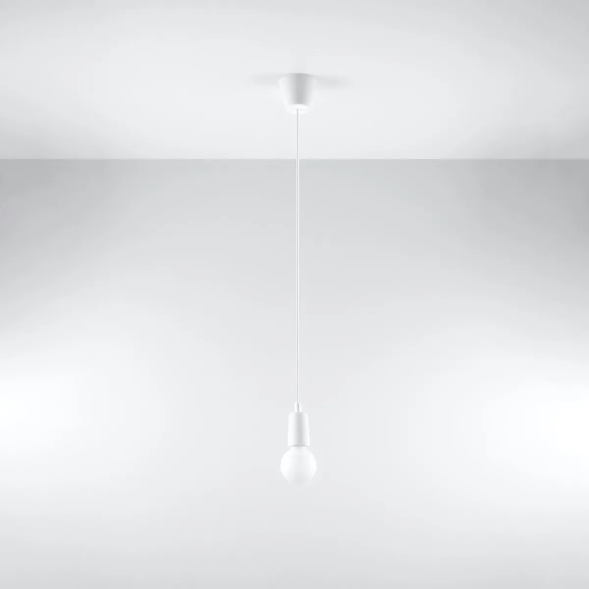 Lampe suspendue Noviar 1 blanc 90 x 9 x 9( h x l x P en cm )