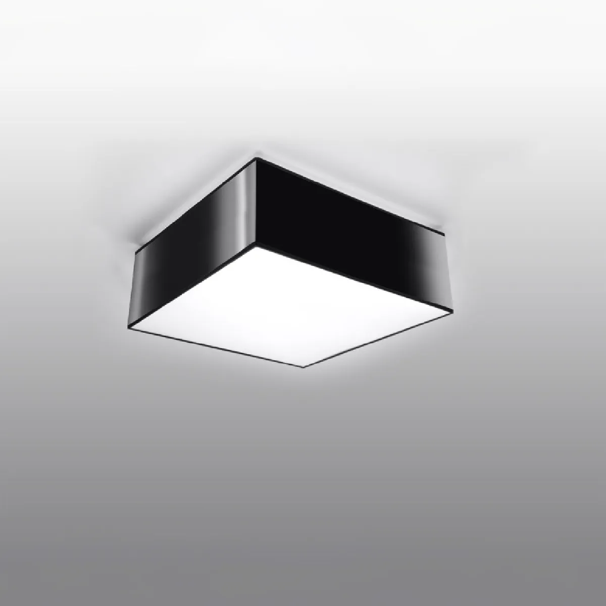 Plafonnier Oriys noir 11 x 25 x 25( h x l x P en cm )