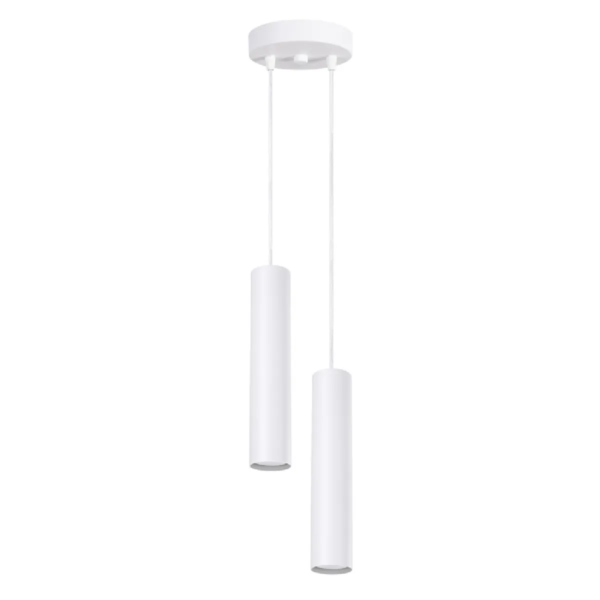 Lampe suspendue Noraaena 2P blanc 118 x 15 x 15( h x l x P en cm )