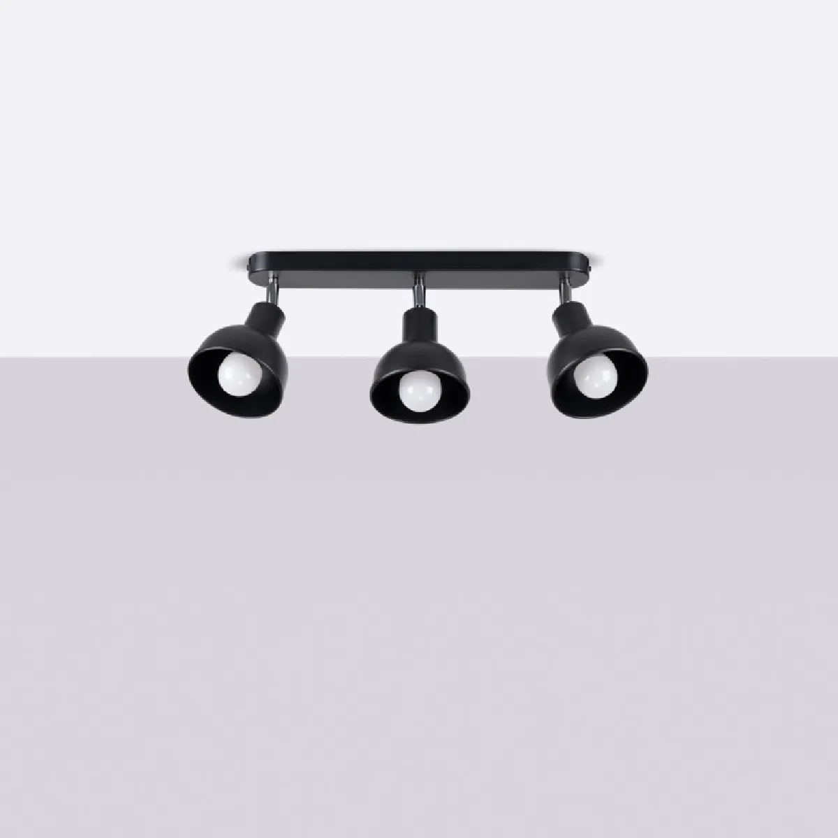 Plafonnier Aureyla 3 noir 18.5 x 59 x 24( h x l x P en cm )