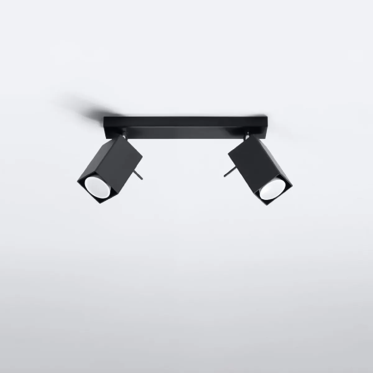 Plafonnier Norayra 2 noir 16 x 30 x 6( h x l x P en cm )