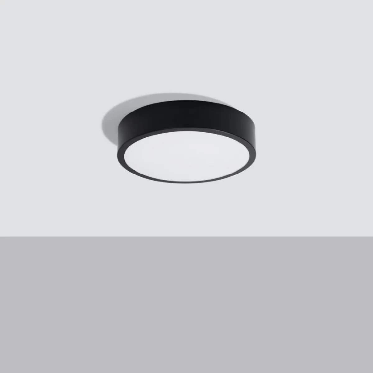 Plafonnier Elaar 30 noir LED 3000 6 x 30 x 30( h x l x P en cm )