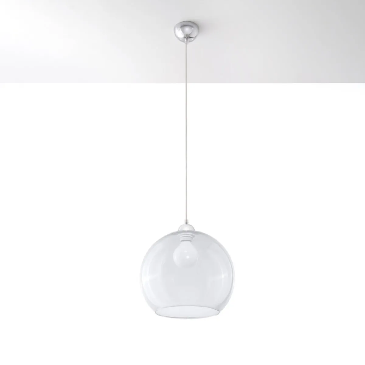 Lampe pendante Zenaina transparente 120 x 30 x 30( h x l x P en cm )