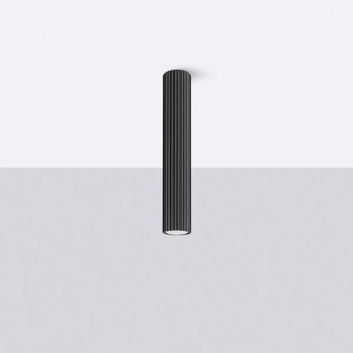 Plafonnier Elaen 40 noir 40 x 6.5 x 6.5( h x l x P en cm )