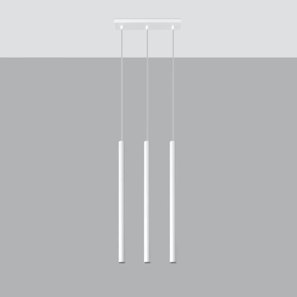 Lampe pendante Noraaeen 3 blanc 90 x 30 x 5( h x l x P en cm )