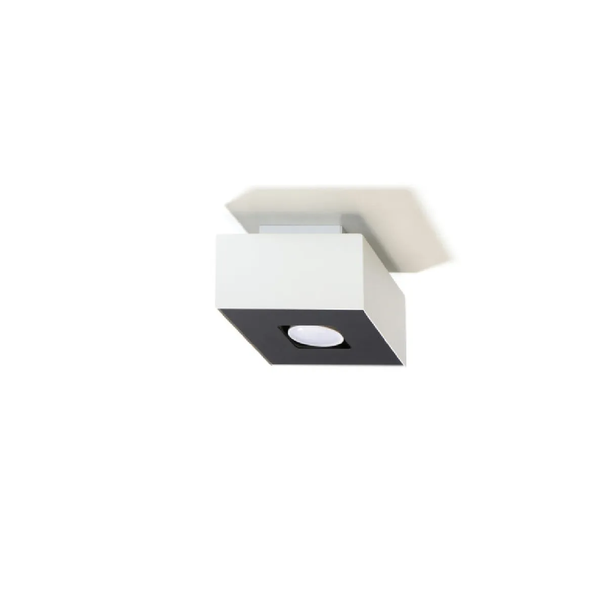 Plafonnier Veloys 1 blanc 11 x 14 x 14( h x l x P en cm )