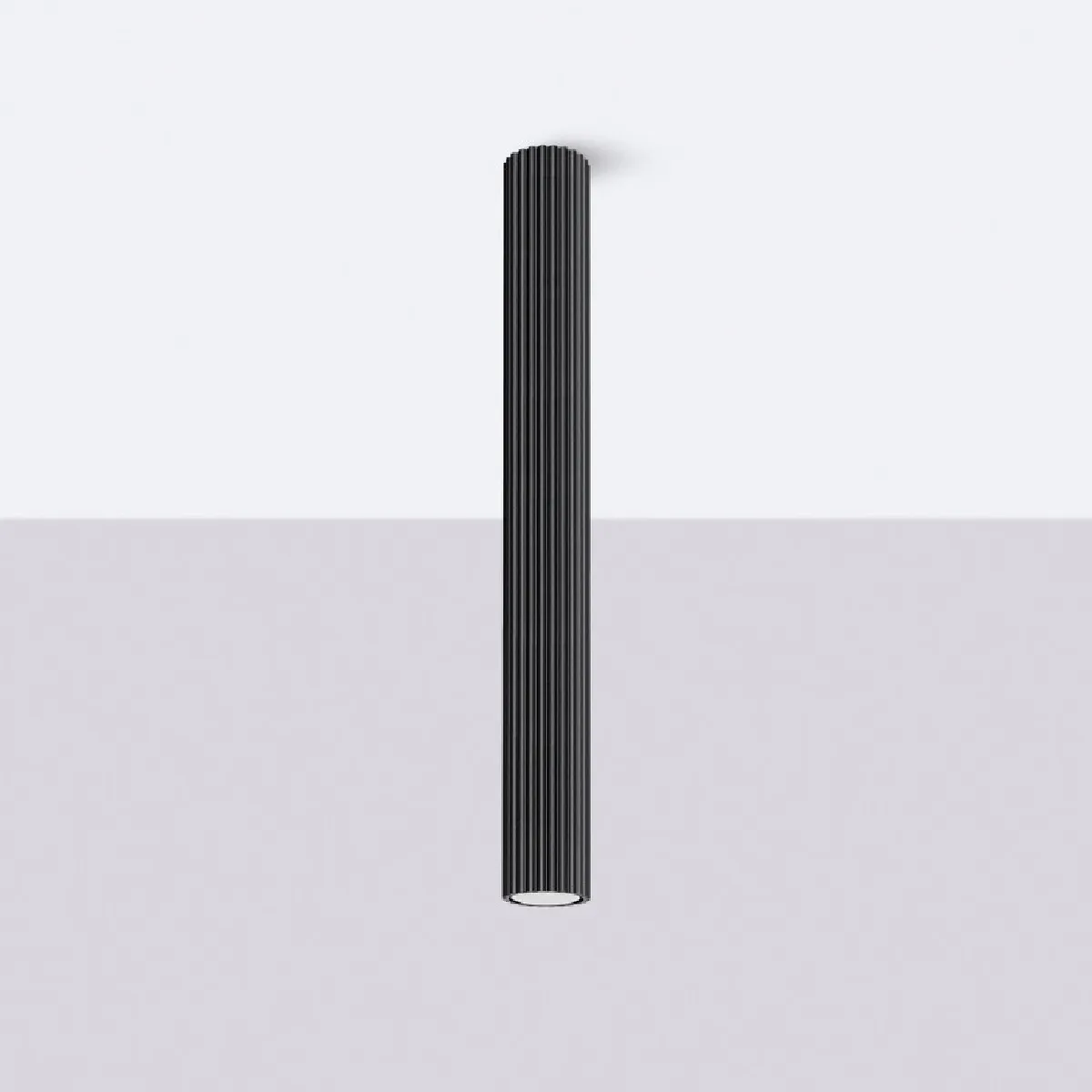 Plafonnier Elaen 60 noir 60 x 6.5 x 6.5( h x l x P en cm )
