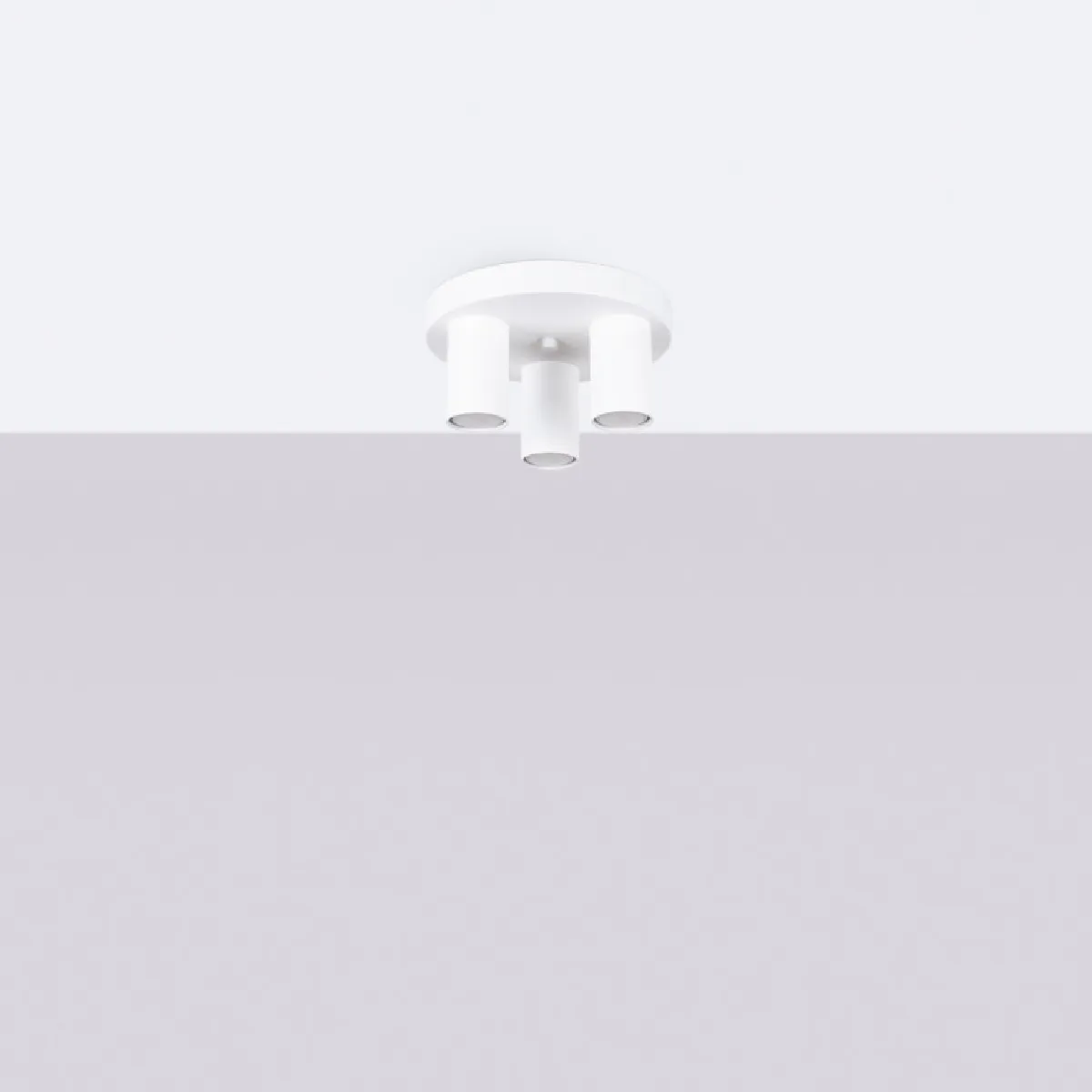 Plafonnier Noraaena 3P blanc 12 x 25 x 25( h x l x P en cm )