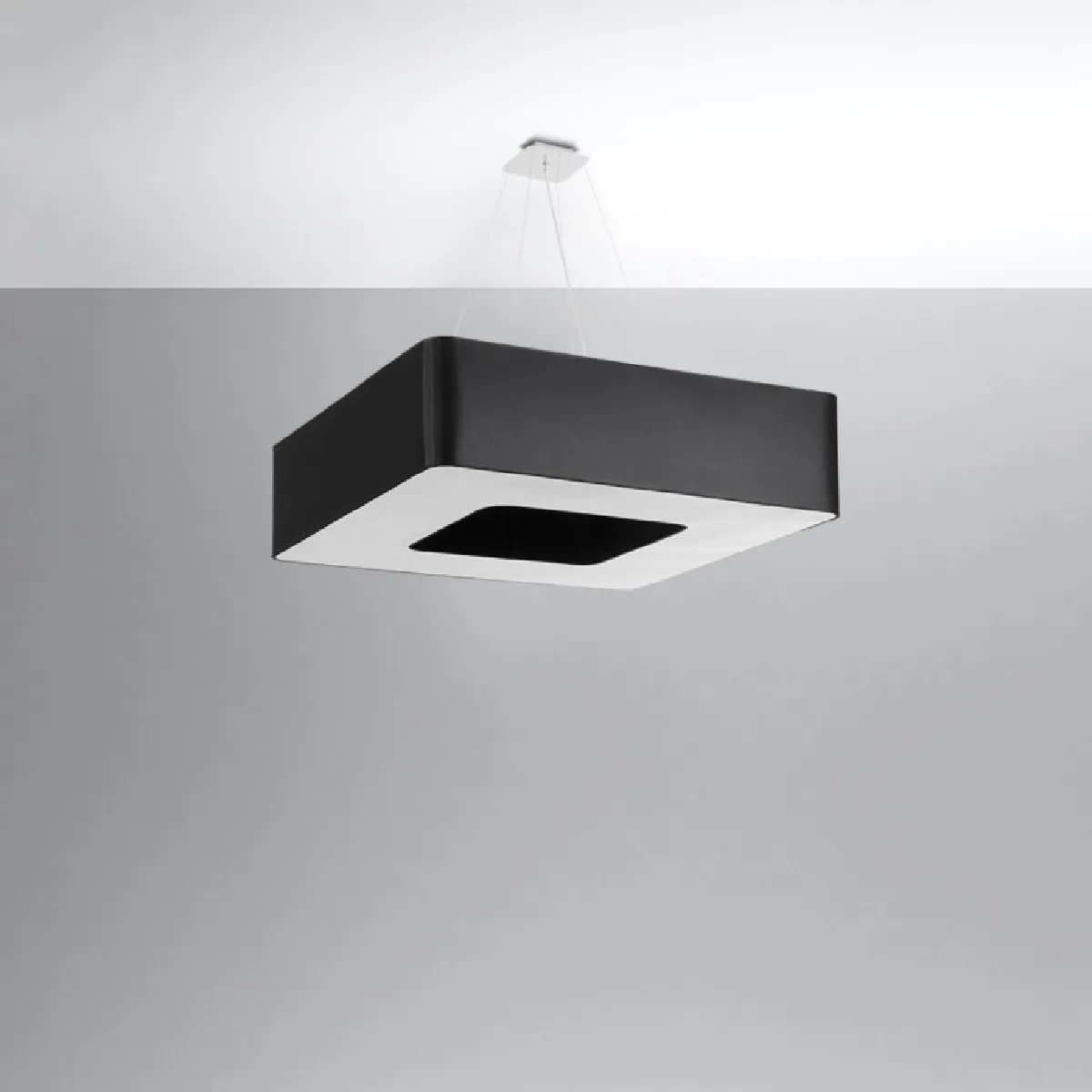 Lustre Eliaen 80 noir 112 x 80 x 80( h x l x P en cm )