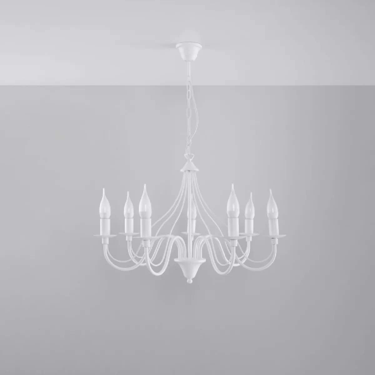 Lustre Oraera 7 blanc 80 x 60 x 60( h x l x P en cm )