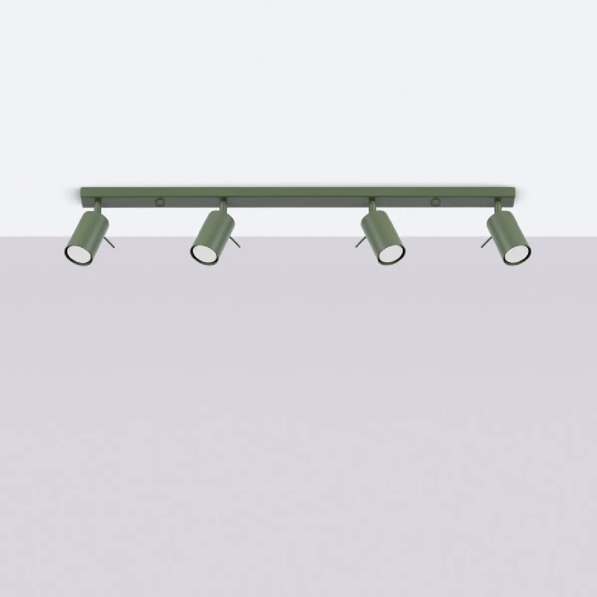 Plafonnier Veraaeen 4L vert olive 17 x 81 x 6( h x l x P en cm )