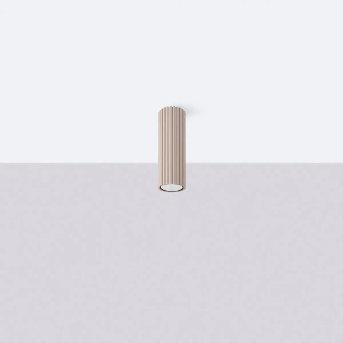 Plafonnier Elaen 20 taupe 20 x 6.5 x 6.5( h x l x P en cm )
