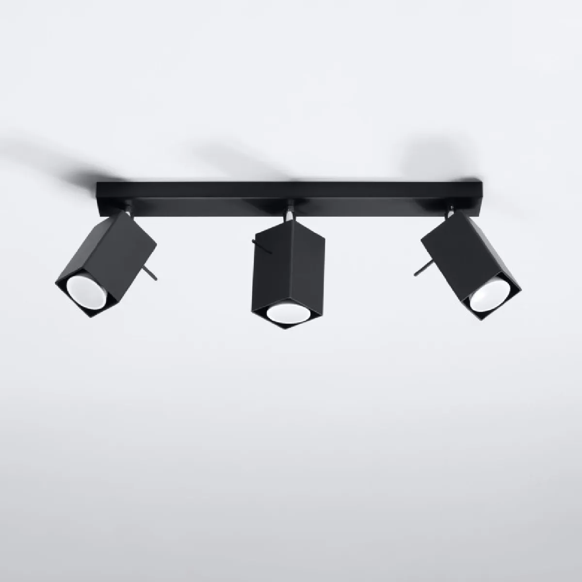 Plafonnier Norayra 3 noir 16 x 45 x 6( h x l x P en cm )