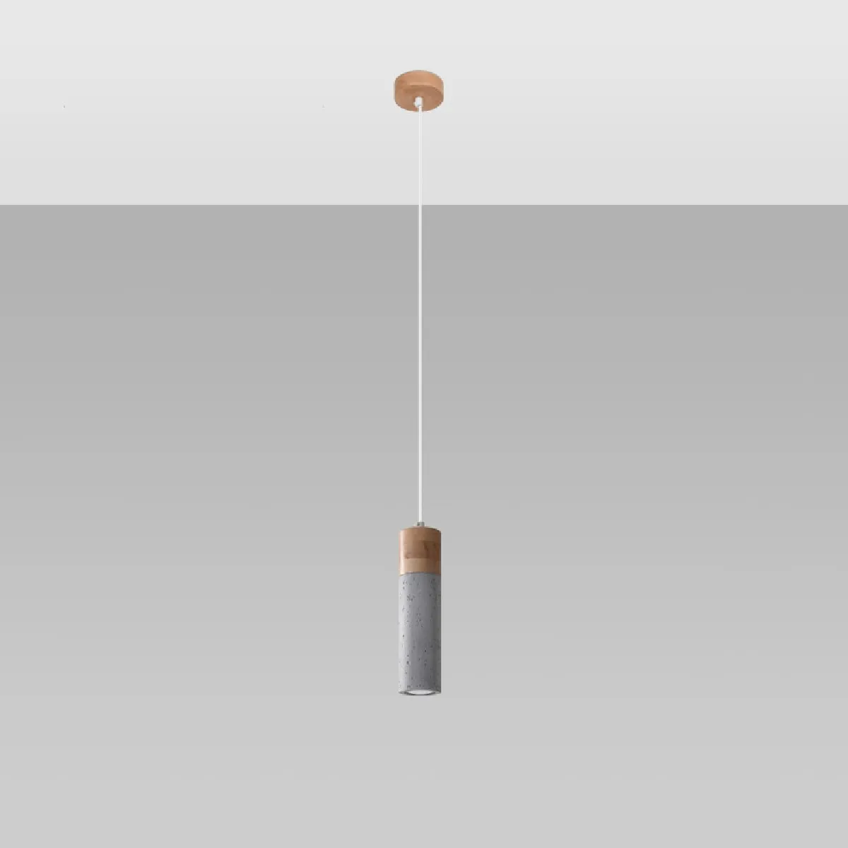 Lampe suspendue Alaela 1 gris 120 x 10 x 10( h x l x P en cm )